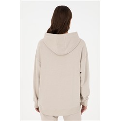 Kadın Taş Kapüşonlu Sweatshirt