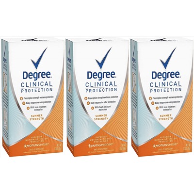 Degree Degree clinical protection summer strength antiperspirant deodorant, 1.7 oz