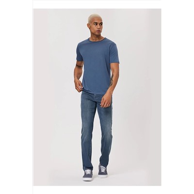 Lee Cooper Bisiklet Yaka Indigo Erkek T-shirt 232 Lcm 242061 Gael Indıgo 5003008943