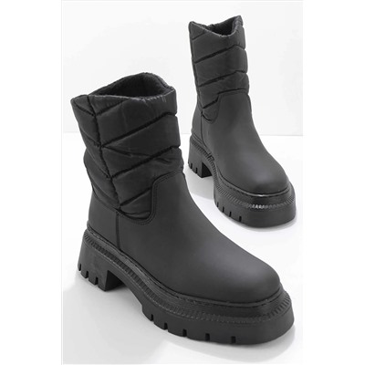 Bambi Mat Siyah Kadın Bot & Bootie K02538999909