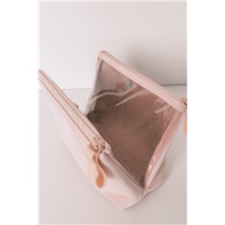 Neceser mediano rubber rosa