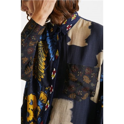 Camisa oversize estampada