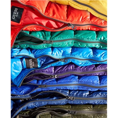 GUESS Men's Hooded Puffer Coat