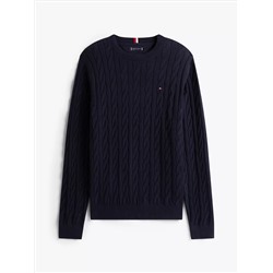 Cable Knit Crewneck Sweater