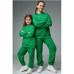 Костюм для девочки оверсайз из футера трехнитки Happyfox