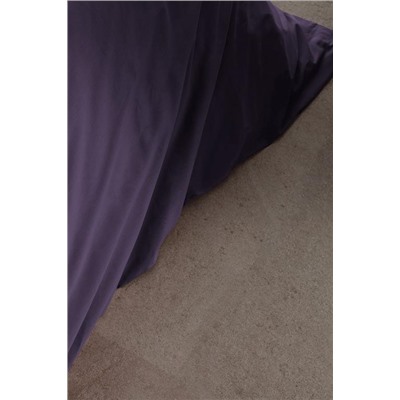 Manon King Size %100 Pamuk Ranforce Düz Nevresim - Mor