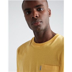 Pocket T-shirt, Men, Yellow
