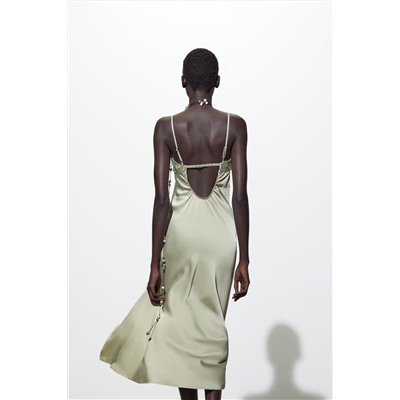 SATIN SLIP DRESS