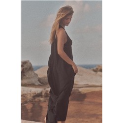 FLOWING VOLUMINOUS MIDI DRESS