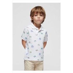 Mayoral, Yazlık Erkek Polo Kısa Kol T-shirt Beyaz