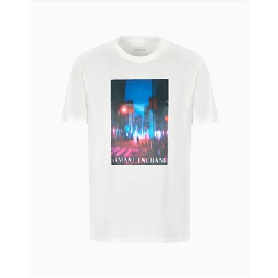 REGULAR FIT HEAVY COTTON T-SHIRT WITH ASV PHOTO PRINT