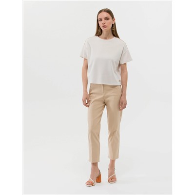 Krem Regular Fit Tişört