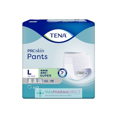Tena Proskin Pants Sous-Vêtement Absorbants Super Taille L x12