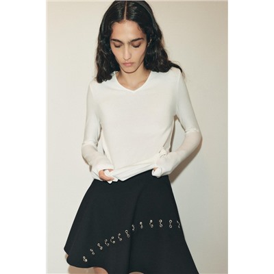 LONG SLEEVE COTTON T-SHIRT