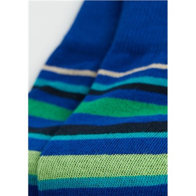 Kurze Herrensocken mit Streifenmotiv