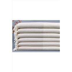 Kayra Export, Peştemal Bej Organik Pamuk Peştemal 100x180 Cm Pamuk Peştemal Gelin Partisi Peştemalsu