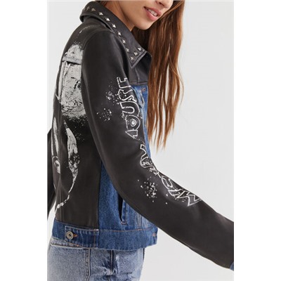 Chaqueta biker híbrida Mickey Mouse