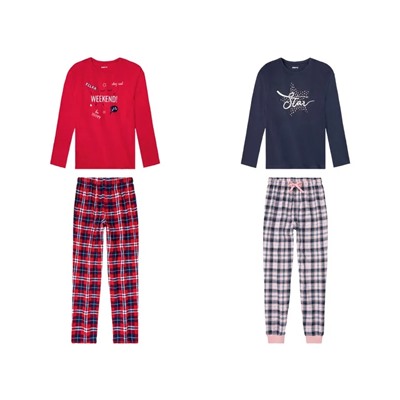 pepperts Kinder Mädchen Pyjama mit Print