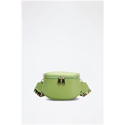 Bandolera de piel Phoebe Verde