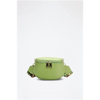 Bandolera de piel Phoebe Verde
