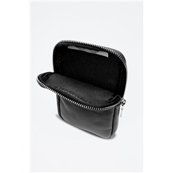 Bolso de mano de piel Albaredo Negro