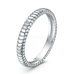 Кольцо из серебра родированное 925 пробы К-0100р