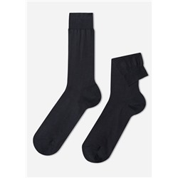 Kurze Herrensocken mit Fil d‘Ecosse