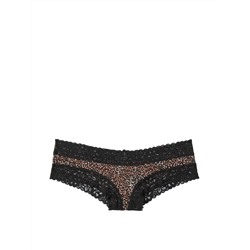 Stretch Cotton Lace-trim Cheeky Panty