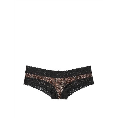 Stretch Cotton Lace-trim Cheeky Panty