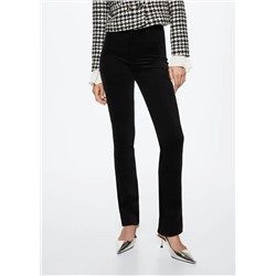 Pantalón recto micropana -  Mujer | MANGO OUTLET Melilla