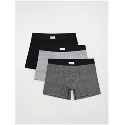 Boxershorts im Long-Fit, 3er-Pack