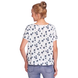 Damen Bluse mit elastischem Saumbündchen