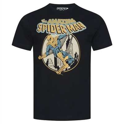 SPIDERMAN MARVEL City Slinger Herren T-Shirt FBMTS791BLK
