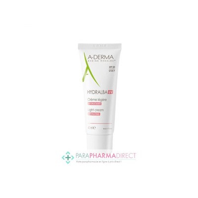 A-Derma Hydralba UV Crème Légère Hydratante 40ml
