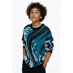 Pullover in Patentstrick