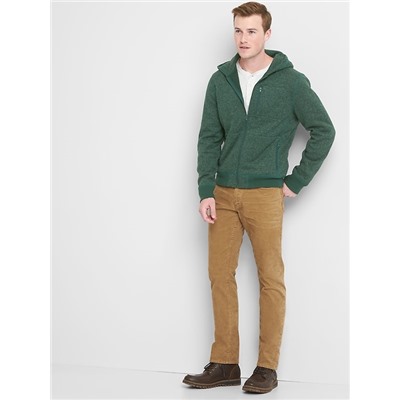 Fleece zip hoodie