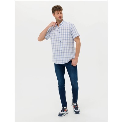 Mavi Regular Fit Kısa Kollu Gömlek