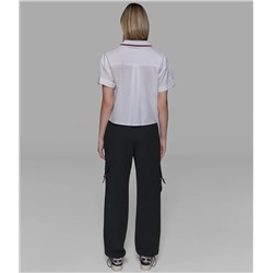 SHORT SLEEVE PIPED CAMP POPLIN SHIRT