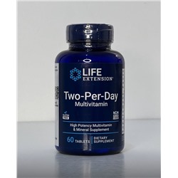 Two-Per-Day Multivitamin 60 таблеток LIFE EXTENSION