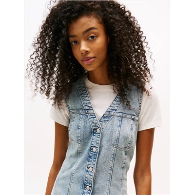 Tommy Jeans Sleeveless Denim Mini Dress