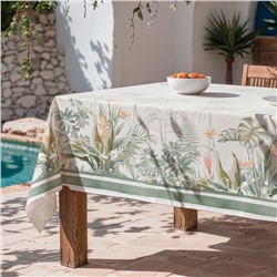 Tischdecke Dayana - 100% Bio-Baumwolle - 220 g/m² - grün