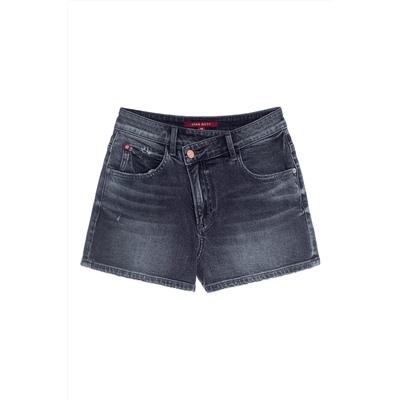 Short vaquero de tiro alto Antracita