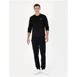 Siyah Slim Fit Eşofman Altı