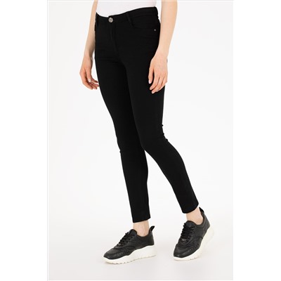 Kadın Siyah Toothpick Fit Pantolon