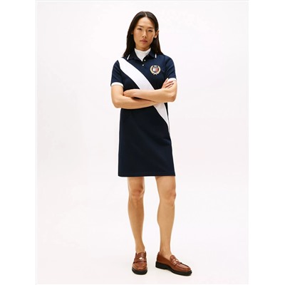 Banner Stripe Polo Dress