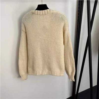 Вязаный женский кардиган с красивой вышивкой   LOEW*E