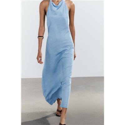 FLOWING HALTER DRESS