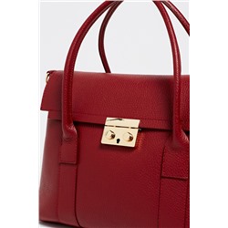 Bolso de piel Amy Burdeos