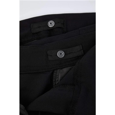 Siyah Dokuma Kumaş Büyük Beden Pantolon TBBAW26AR00010