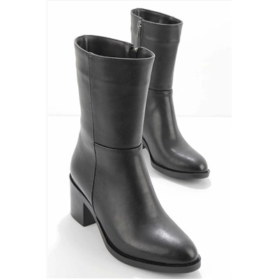 Bambi Siyah Kadın Bot & Bootie K02826011109